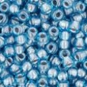 Toho biseris TR-11-285 11/0 Inside-Color Aqua/Tin Lined 