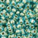 Toho biseris TR-11-284 11/0  Inside-Color Aqua/Gold Lined