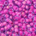Toho biseris TR-11-980 11/0 Luminous Lt Sapphire/Neon Pink Lined